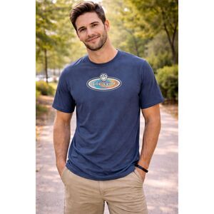 Men's Life Is Good T Shirt Blue Medium New